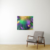 Mardi-Gras-Hintergrund mit Perlen Wandteppich (Beispiel (Horizontal))