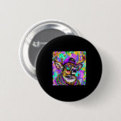 Mardi Gras Hirschbock Jagd New Orleans Camo Männer Button (Vorne & Hinten)