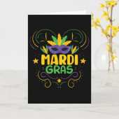 Mardi Gras Holiday Karte (Gelbe Blume)
