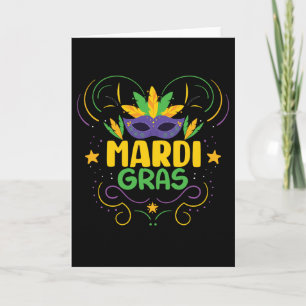 Mardi Gras Holiday Karte