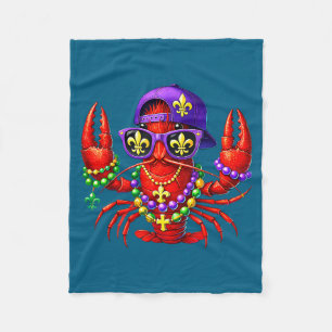 Mardi gras Hummer Fett Dienstag Karneval Party neu Fleecedecke