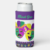 Mardi Gras Ich bin für das Party groß hier Selters Dosenkühler (Seltzer Rückseite)