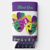 Mardi Gras Ich bin für das Party groß hier Selters Dosenkühler (Rückseite)