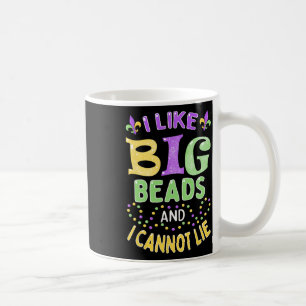 Mardi Gras ich mag große Perlen und ich kann nicht Kaffeetasse
