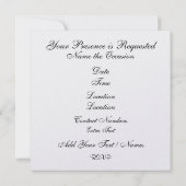 Mardi Gras - Ihre königliche Einladung (Rückseite)