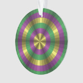 Mardi Gras Illusion Akrylisches Ornament (Vorderseite)