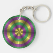 Mardi Gras Illusion Akryllischer Schlüsselanhänger (Rückseite)