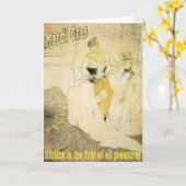 Mardi Gras Illusion Karte (Gelbe Blume)