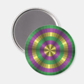 Mardi Gras Illusion Magnet (Vorderseite/Rückseite)