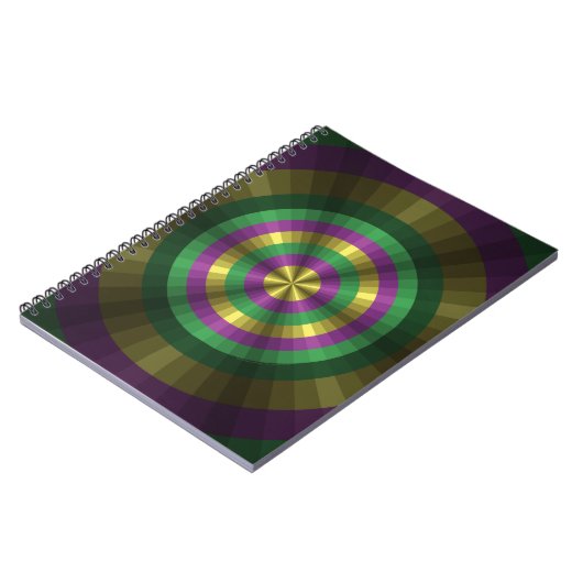 Mardi Gras Illusion-Notebook Notizblock (Linke Seite)