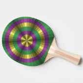 Mardi Gras Illusion Ping Pong Paddle Tischtennis Schläger (Seitenansicht)