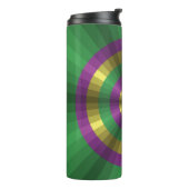 Mardi Gras Illusion Thermal Tumbler Thermosbecher (Nach links gedreht)