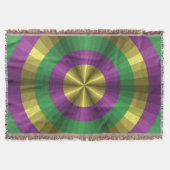 Mardi Gras Illusion Throw Blanket Decke (Vorderseite)