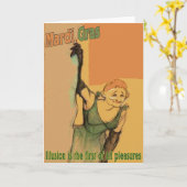 Mardi Gras Illusions 3 Karte (Gelbe Blume)