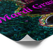 Mardi Gras in Farbe drucken Poster (Ecke)