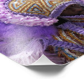 Mardi Gras Indian in New Orleans Fotodruck (Ecke)