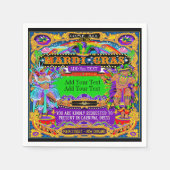 Mardi Gras - individueller Cocktail Napkins Serviette (Vorderseite)