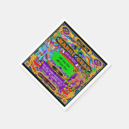Mardi Gras - individueller Cocktail Napkins Serviette