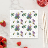 Mardi Gras Inspiriertes Papier Napkins Serviette (Beispiel)