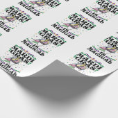 Mardi Gras ist ein magisches Niedliches Einhorn Geschenkpapier (Ecke)