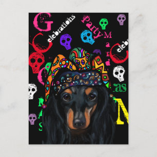 Mardi Gras ist Fett Dienstag auf Deutsch, wird abe Postkarte