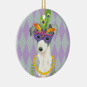 Mardi Gras Italian Greyhound Keramik Ornament (Rechts)