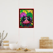Mardi Gras Jazz Cat Poster (Küche)