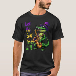 Mardi Gras Jazz Gator - Lass die Good Times Roll! T-Shirt