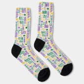 Mardi Gras Jazz Socken (Rechts)