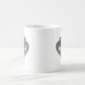 Mardi Gras Jester b/w Kaffeetasse (Mittel)
