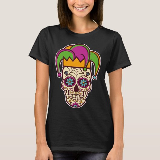 Mardi Gras Jester Costume Louisianians Pride T-Shirt (Vorderseite)