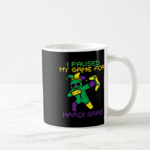 Mardi Gras Jester Dab Youth Men hält mein Spiel au Kaffeetasse