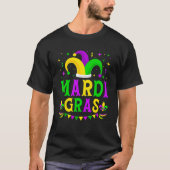 Mardi Gras Jester Hat Funny Parade Costume Men Wom T-Shirt (Vorderseite)