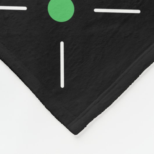 Mardi Gras Jester Hat Pattern Fleece Blanket (Ecke)