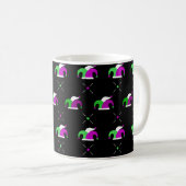 Mardi Gras Jester Hat Pattern Mug Kaffeetasse (VorderseiteRechts)