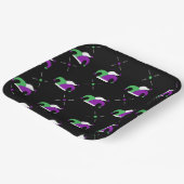 Mardi Gras Jester Hat Pattern Plate Pappteller (Gewinkelt)