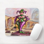 Mardi Gras Jester Mousepad (Mit Mouse)