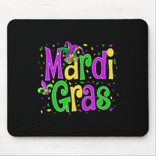 Mardi Gras Jester New Orleans Carnival Wome Mousepad