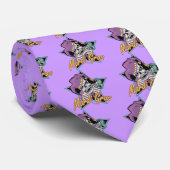 Mardi Gras Jester Skull Krawatte (Gerollt)