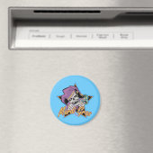 Mardi Gras Jester Skull Magnet (In Situ (Geschirrspüler))