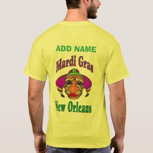 Mardi Gras Jester T-Shirt (Rückseite)