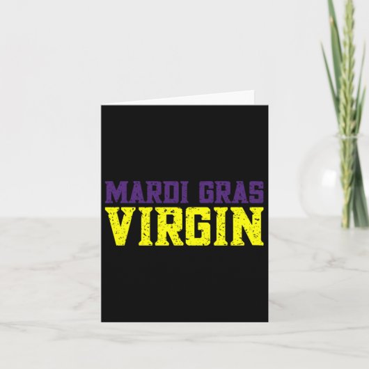 Mardi Gras Jungfrau Karte (Vorderseite)