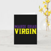 Mardi Gras Jungfrau Karte (Gelbe Blume)