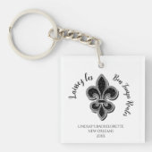 Mardi Gras Junggeselinnen-Abschied Schlüsselanhänger (Vorderseite)