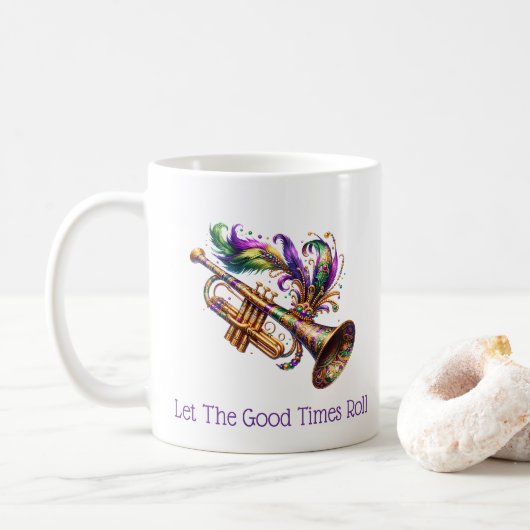 Mardi Gras Kaffeetasse (Mit Donut)