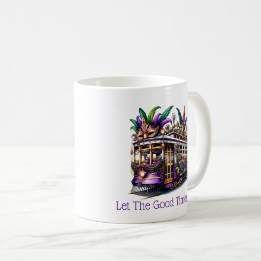 Mardi Gras Kaffeetasse (VorderseiteRechts)