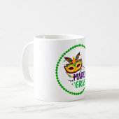 Mardi Gras Kaffeetasse (Vorderseite Links)
