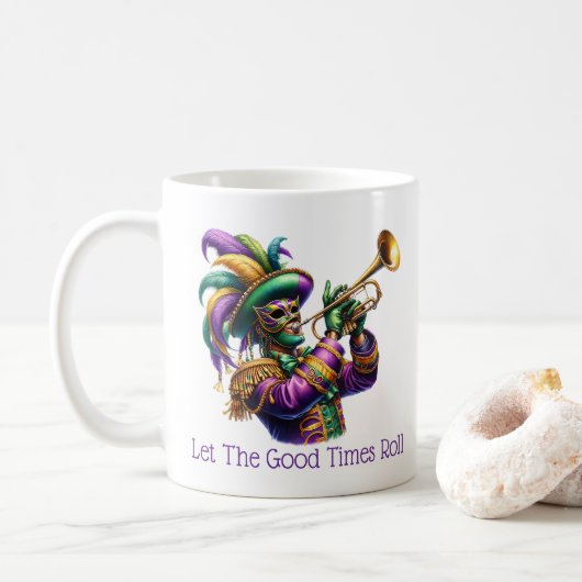 Mardi Gras Kaffeetasse (Mit Donut)