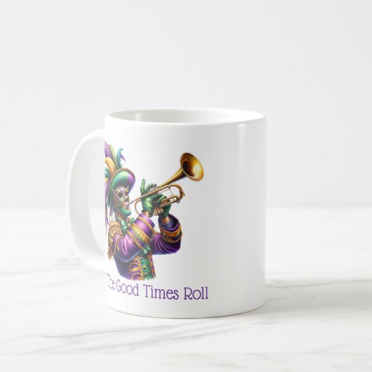 Mardi Gras Kaffeetasse (Vorderseite Links)
