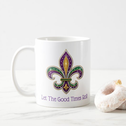 Mardi Gras Kaffeetasse (Mit Donut)